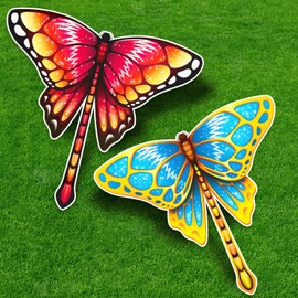 Hymaz 5 Pack Kites- Easy to Fly Butterfly Kite for Kids Ages 3-5 4-8 & Adults Beach Lawn Family Party Favor, Flying Kite Outdoor Toys for Boys Girls Age 3 4 5 6 7 8 9 10+ Years Old Birthday Gifts