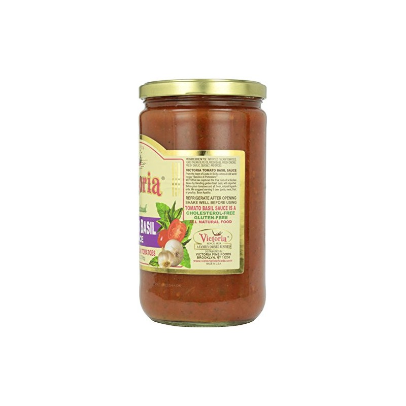 Victoria Tomato Basil Sauce, 24 Ounce