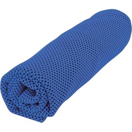 Trade One 30525 Cooling Towel, Cool Towel, 47.2 x 11.8 inches (120 x 30 cm), Neck Cooling, Heatstroke Prevention, Antibacterial, Sports, Outdoors, Camping, Blue