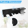 Yimerlen Hair Dryer Holder Wall Mounted, 3-in-1 Hair Tool Organizers