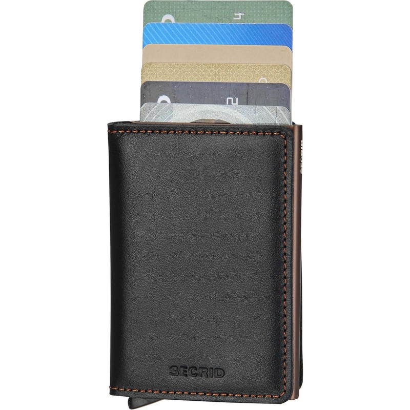 Secrid Men's Wallet Case, 16 mm Slim, Black Brown, Einheitsgröße