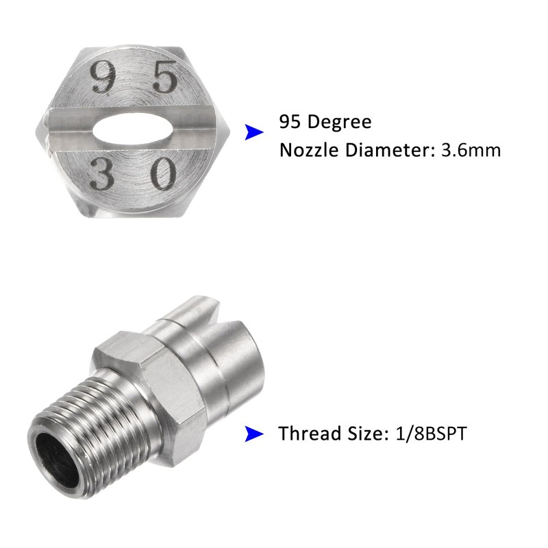 M METERXITY 4 Pack Flat Fan Spray Tip - 95
