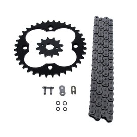 Fits Honda TRX250X 250X 520-86 O Ring Chain & Sprocket Black 12/36