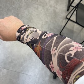 Irezumi Tattoo Arm Sleeves Cool Arm Sleeve Skull 10ea