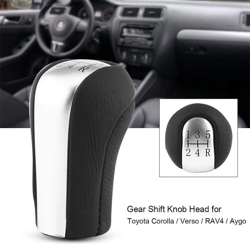 Keenso Manual 5 Speed Gear Knob Car Gear Knob Stick