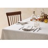 DAPU Linen Tablecloth, 100% French Natural Linen, Rectangular Tablecloth 140