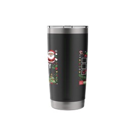 Nice Naughty Kenyan Christmas Santa Claus Kenya Stainless Steel Insulated Tumbler