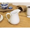 HIC Creamer Pitcher with Handle, Fine White Porcelain, 8-Ounces