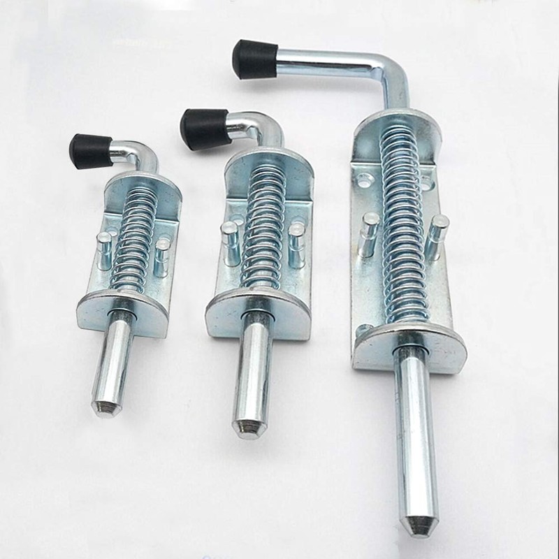 KAIISSA Spring Latch Door Bolt Bolt Galvanised Steel with Suspension
