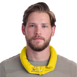 KOOLGATOR Evaporative Cooling Neck Wrap – Reusable Neck Cooler with Long Lasting Relief During Hot Weather Activities, Sports, & Outdoor Work, Bright Yellow, 5 Pack