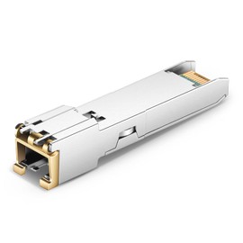 [Paquete de 1] Transceptor SFP+ a RJ45 1.25/2.5/5/10G-T, módulo Ethernet de cobre, compatible con Cisco SFP-10G-T-S, MikroTik S+RJ10, Ubiquiti UF-RJ45-10G, Netgear AXM765, Netgear, TP-Link, Fortinet,