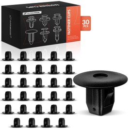 A-Premium 30PCS Nylon Rear Clips Fender Apron Screw Grommet Fasteners Compatible with Honda CR-V, Civic, Accord, Pilot, Odyssey, Fit, Ridgeline & Acura MDX, RDX, TLX, TSX, ILX, TL - For 9mm Hole