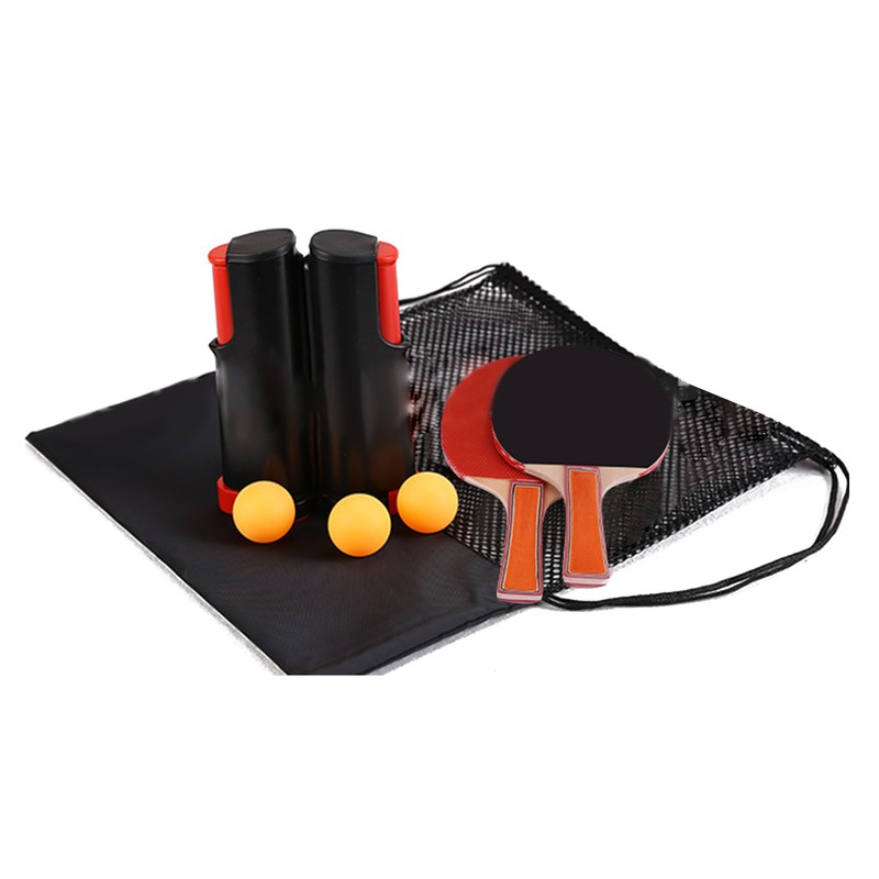 Table Tennis Set Paddles Balls Net Kit Portable Table Tennis