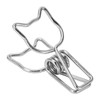 100pcs Cat Binder Clips Cute Cartoon Strong Clamping Force Metal