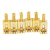6Pcs Guitar Bridge Roller Saddles Height Adjustable Vintage Style Electric