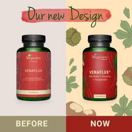 Vegavero Vegavero Circulation Booster | with Diosmin, Hesperidin, Rutin, Horse Chestnut & Butcher's Broom | 120 Capsules | Leg Flow, Haemorrhoids & Varicose Veins Relief | Vegan