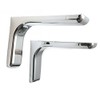 Shelf support brackets with covers 240mm Invisible/Concealed Fixings Chrome