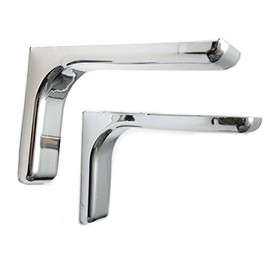 Shelf support brackets with covers 240mm Invisible/Concealed Fixings Chrome