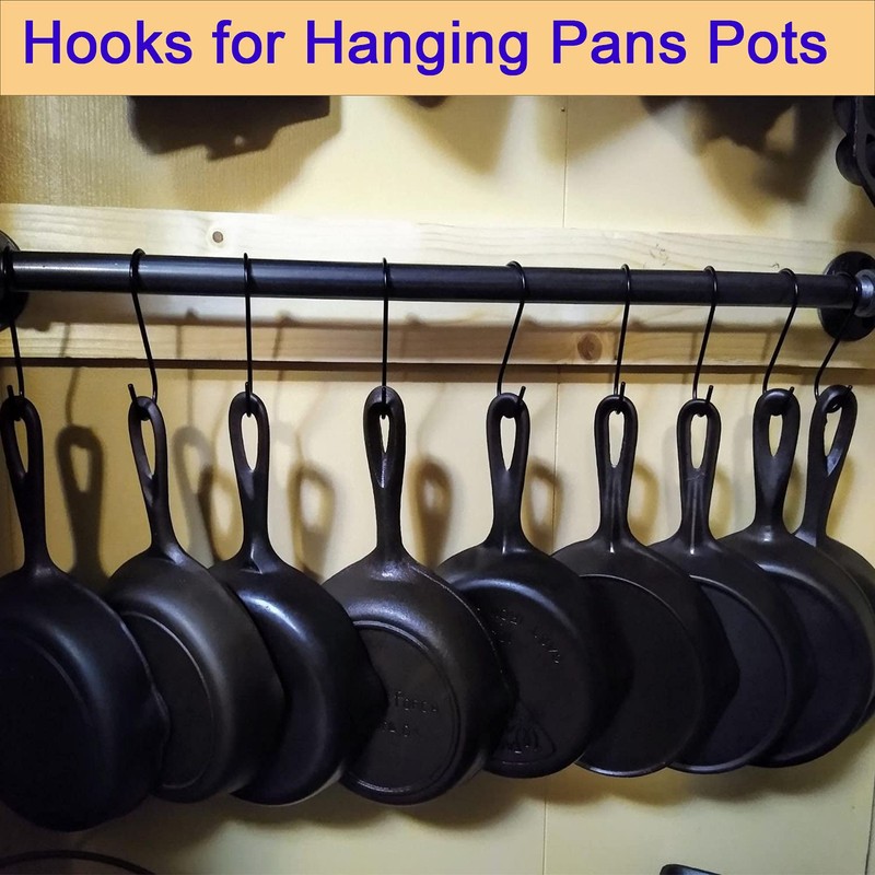 DINGEE 8 Inch S Hooks Heavy Duty,6 Pack Extra Large