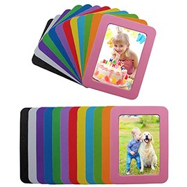 2.5x3.5 Magnetic Picture Frames Magnetic Photo Frames for Refrigerator Pocket Frames 2.5 x 3.5 Small Wallet Photo Frame 24 Pack Thick Strong Magnet Mini Photo Holder for Iron Material Surface Decor