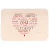 Spruchreif Wooden Breakfast Board "Wortherz Oma" | High-Quality UV Print
