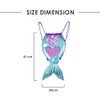Xlabor Mermaid Tail Sequins Backpack Drawstring Magic Reversible Sequins Backpack