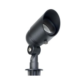 Lumina Lighting® 4W Landscape Lighting 12V Landscape Lights Low Voltage Landscape Spotlights Warm White Waterproof Outdoor Replaceable LED Bulb for Garden, Lawn, Porch, Patio and Yard (Black, 6-Pack)