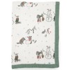 Little Unicorn Snow Day Cotton Muslin Quilt Receiving Blanket |