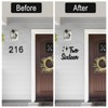 LUCK HOUSE Cursive House Numbers for Outside – 6 Inch