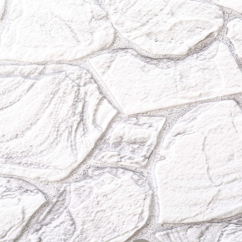 Dundee Deco 3D Wall Panels - White Grey Faux Stone