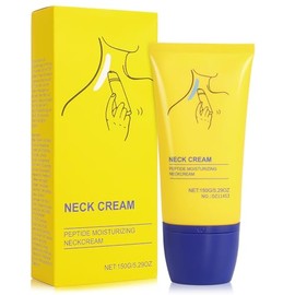 Crema para Cuello Reafirmante con rodillo de masaje，Neck Firming Cream, Collagen Firming Cream, Reafirmar y Levanta Piel Flácida, Reducir Arrugas y Pa