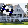 2×3 FT Thin Blue Line Black Canada Flag, Medium 60×90