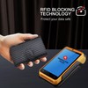 DIENQI Rfid Credit Card Holder Bifold Pop up Men Wallet