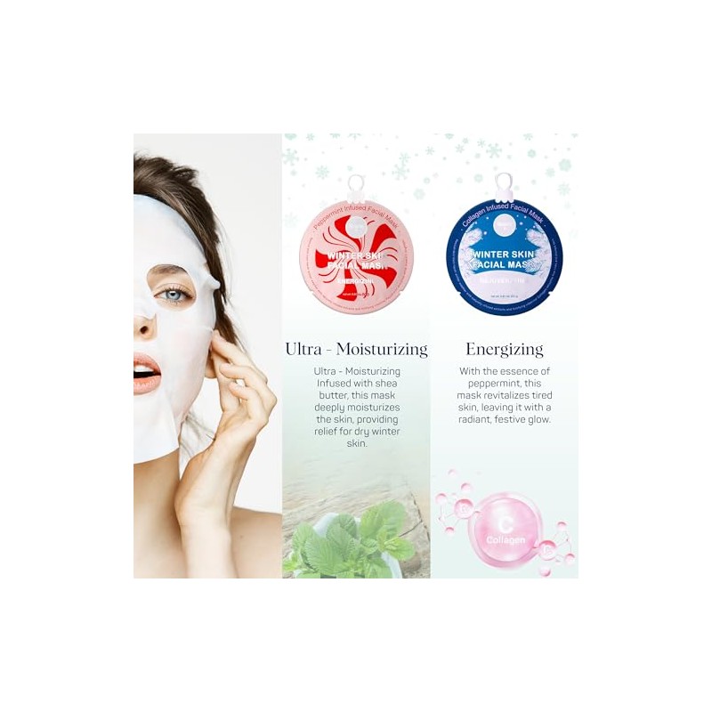 Spalife Máscara facial para piel de invierno, 12 unidades con
