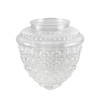 Aspen Creative 23602-01, Clear Pineapple Glass Shade For Lighting fixture/Pendant/Wall