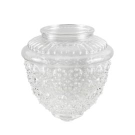 Aspen Creative 23602-01, Clear Pineapple Glass Shade For Lighting fixture/Pendant/Wall Lamp, 5-1/2"Dia x 5-15/16"H/Fitter 3-1/4"