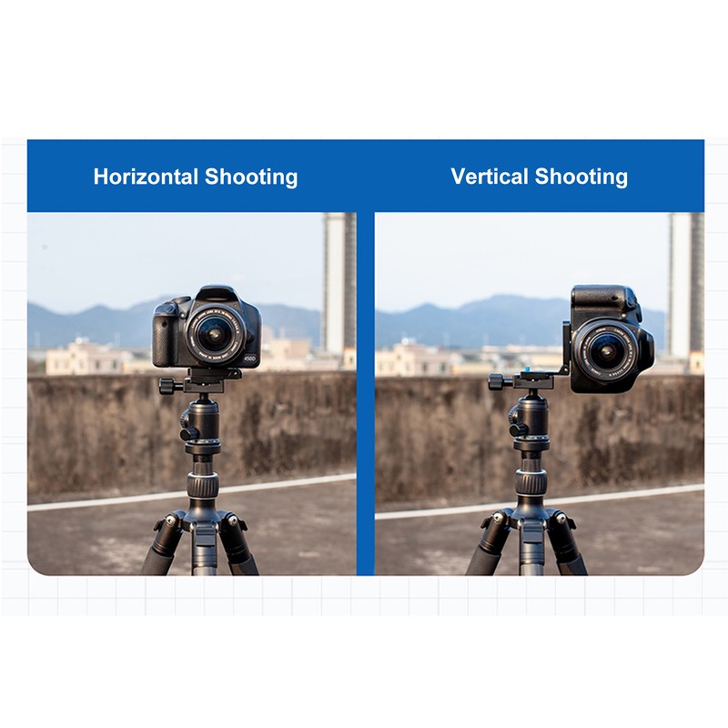 Foldable Camera L Bracket Vertical Horizontal Switching Tripod Quick Release