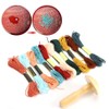 Wooden Darning Supplies Kit with Mushroom Patching Tool and 10