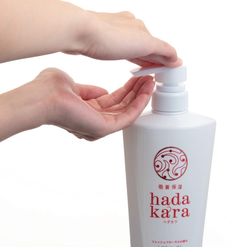hadakara Body Soap, Fresh Floral Scent, 16.9 fl oz (500