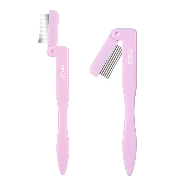 MSQ MSQ Folding Eyelash Comb Separator Eyelash Comb Metal Teeth
