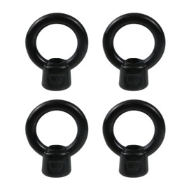 Oedema 4 Pcs M8 Stainless Steel 304 Lifting Eye Nut Ring Shaped Eye Bolt Female Threaded Nut Fastener for Rope Fitting