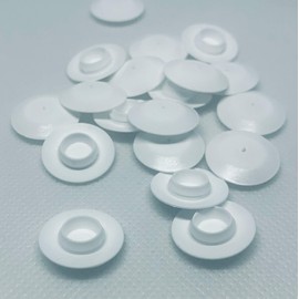 TOP SECRET PDR 3/8" White Hole Plugs for Filling a 3/8" Hole .375" Maximun Material Thickness for snap in is .080" Designed for use in Sheetmetal (10)