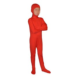 Seeksmile - Disfraz de lycra para niños, Rojo, Niños L