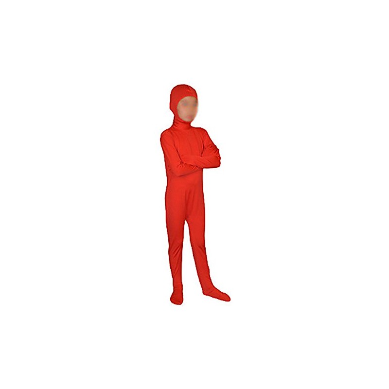 Seeksmile - Disfraz de lycra para niños, Rojo, Niños L