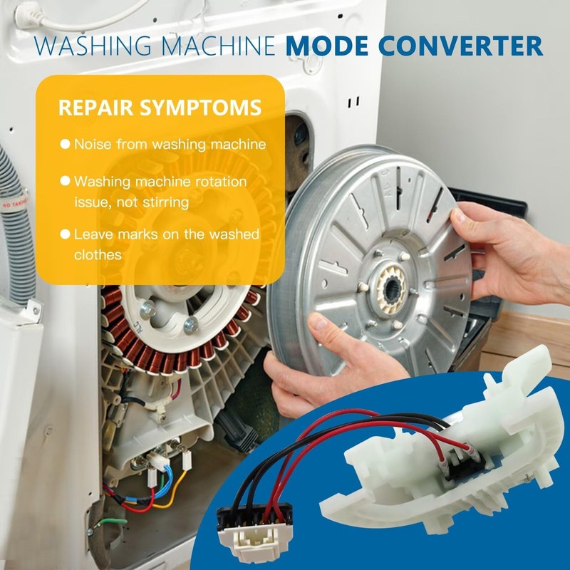 Qblahip New WH03X30517 WH05X25036 Clothes Washer Mode Shifter Actuator Assembly