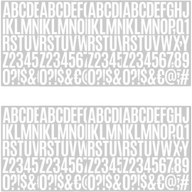 400PCS 2" Vinyl Alphabet Stickers – Large Self-Adhesive Letters & Numbers, 8 Sheets for Scrapbooks, Bottles, Journals, DIY Art, Labeling Projects, Bulletin Boards