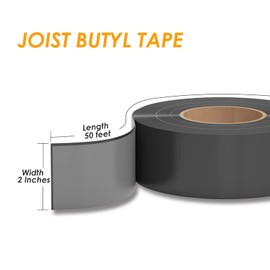 JOAPRIL Deck Joist Tape for Decking, 10 Pack Deck Tape 2" X 50', 2 Pack 4" X 50' Butyl Joist Tape for decking for Beams