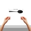 Bonigour 9" Culinary Solid Bowl,18-8 Stainless Steel Plating Spoon (Black,