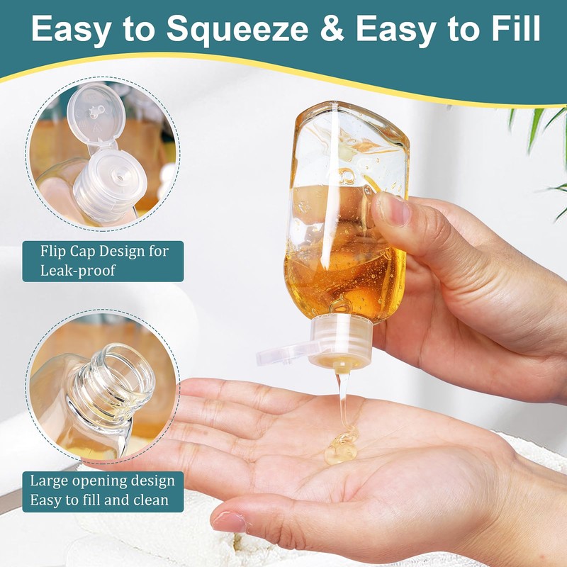 Cosywell Travel Bottles for Toiletries 8PCS travel size toiletries TSA