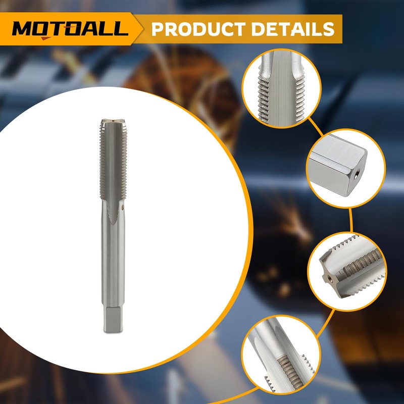 MOTOALL 1/2-28 TPI Tap and Die Set HSS 1/2" x
